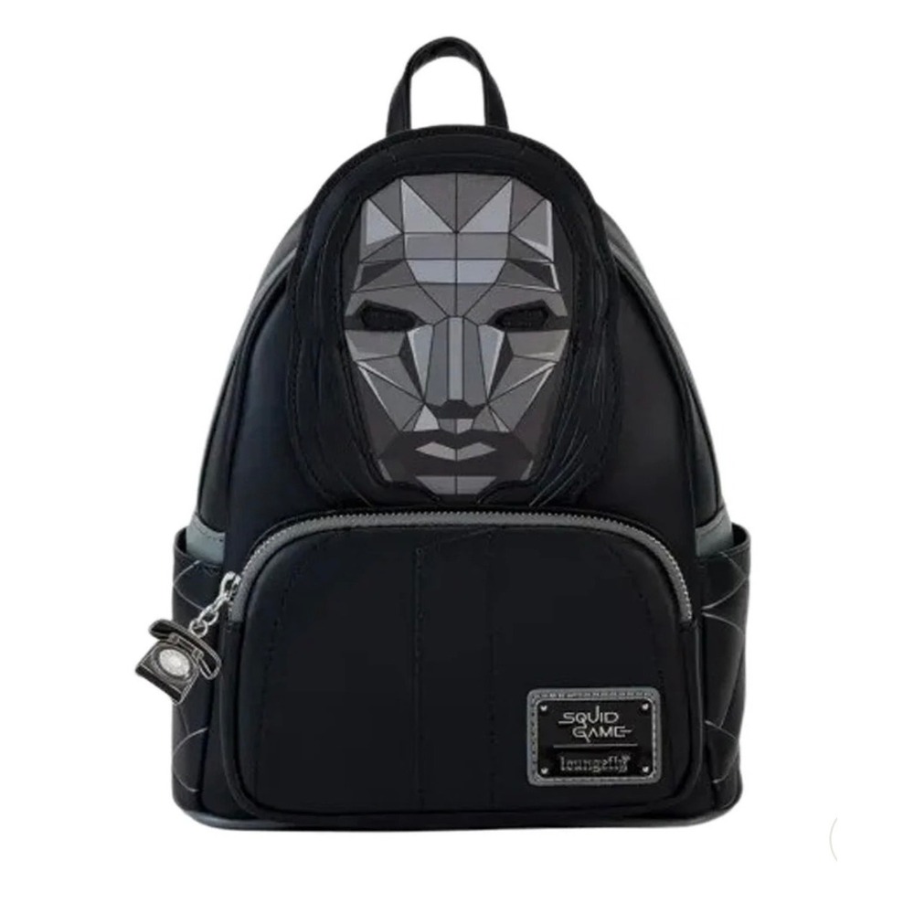 Loungefly Squid Game Front Man Mini Backpack Unisex OS Black Mask Cosplay New